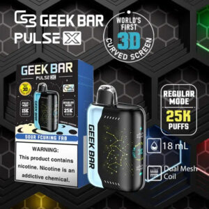 【25000 抽·星空旗艦】GEEK BAR Pulse X 首創 3D 弧面工藝美學、握感細膩不沾指紋 50mg 強效尼古丁鹽 極致爆發力 台灣現貨